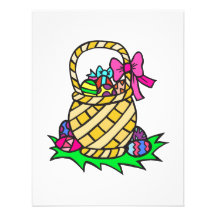 Ostern-Korb Individuelle Ankündigskarten