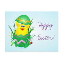 Ostern-Küken, Postkarte