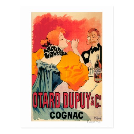 Otard-Dupuy et affiche promotionnelle de cognac de Carte Postale