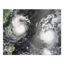 Ouragan Saomai et tempête tropicale Bopha Art Photographique