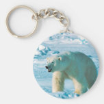 Ours blanc porte-clefs