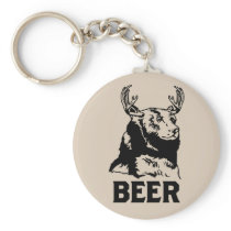 Ours + Cerfs communs = bière porte-clés