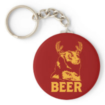 Ours + Cerfs communs = bière porte-clés