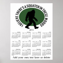 Ovale Logo-Art Squatch in diesem Holz Poster
