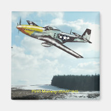 P51D Mustang Kühlschrankmagnet