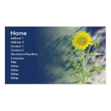 Painted_Sun_Flower Cartes De Visite Professionnelles