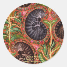 Paisles formel, Paisley formel Darlene P. Colt… Adhésif Rond