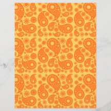 Paisley orange prospectus personnalisés
