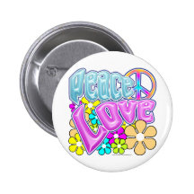 Paix et amour pin's avec agrafe