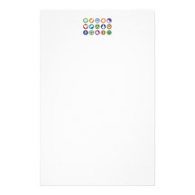 Paix et symboles d'Eco Papier À Lettre Personnalisable