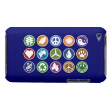 Paix/symboles d'Eco Coque Barely There iPod