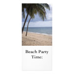 Palme auf Strand 2, Strand PartyTime: Werbekarte