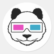 panda 3D Adhésif