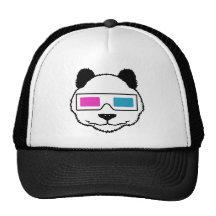 panda 3D Casquette De Camionneur