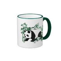 Panda im Bambuswald Tee Haferl