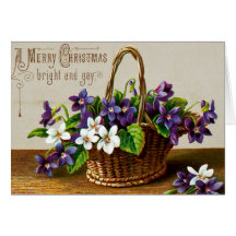 Panier de Noël Cartes De Vœux