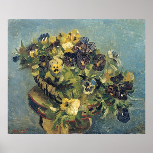 Panier des pensées, Vincent van Gogh Affiches