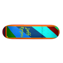 Panneau de signature de Jeff Planches À Roulettes Customisées