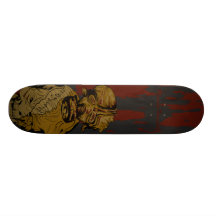Panneaux de patin de zombi de masque de gaz planches à roulettes