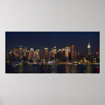 Panorama 08 d'horizon de New York City Posters
