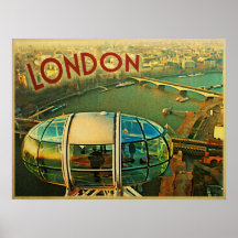 Panorama de Londres Affiche