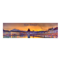 Panoramische Fotografie der Luzerne-Schweiz HDR poster