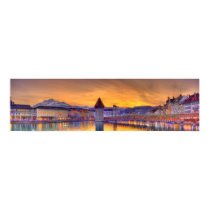 Panoramische Fotografie der Luzerne-Schweiz HDR poster