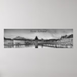 Panoramische Fotografie der Luzerne-Schweiz Plakatdruck