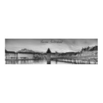 Panoramische Fotografie der Luzerne-Schweiz poster