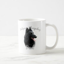 Papa belge 2 de chien de berger mugs