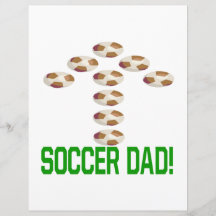 Papa du football prospectus avec motif