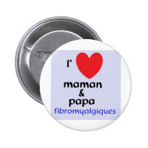 papa maman fibro pin's avec agrafe