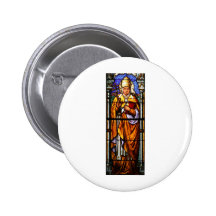 Pape Saint Gregory le grand - verre souillé Pin's Avec Agrafe