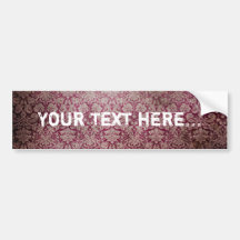 Papier peint grunge rose foncé de damassé adhésif pour voiture