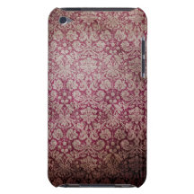 Papier peint grunge rose foncé de damassé coque barely there iPod