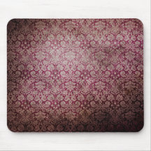 Papier peint grunge rose foncé de damassé tapis de souris
