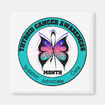 Papillon de circulaire de mois de conscience de ca magnets