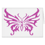 Papillon de scintillement cartes de vœux
