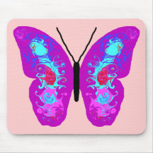 Papillon de tourbillonnement d'ailes tapis de souris