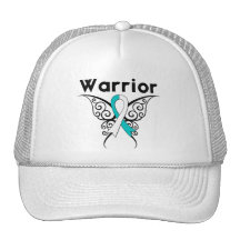 Papillon de tribal de guerrier de cancer du col de casquette