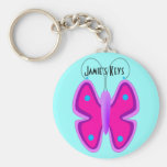 Papillon rose Keychain Porte-clé