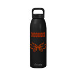 Papillon tribal dans la bouteille orange de libert