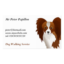Papillon Visitenkarten Vorlagen