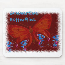 Papillons d'été tapis de souris