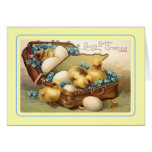 Pâques vintage carte