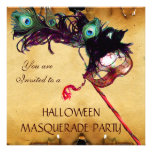 Parchemin de PARTIE de MASCARADE de HALLOWEEN Cartons D'invitation