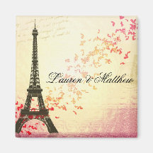 Paris in der Liebe - Eiffel-Turm Kühlschrankmagnete
