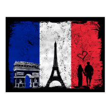 Paris-Stadt der Liebe Postkarten