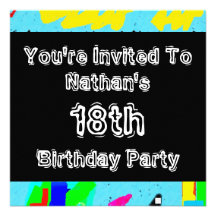 Partie de ~ de graffiti invitations personnalisables