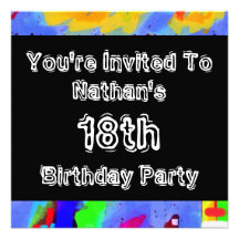 Partie de ~ de graffiti invitations